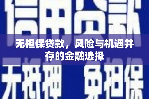 星子无担保贷款，风险与机遇并存的金融选择
