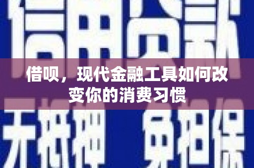 星子借呗，现代金融工具如何改变你的消费习惯