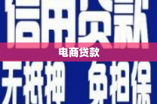 星子电商贷款
