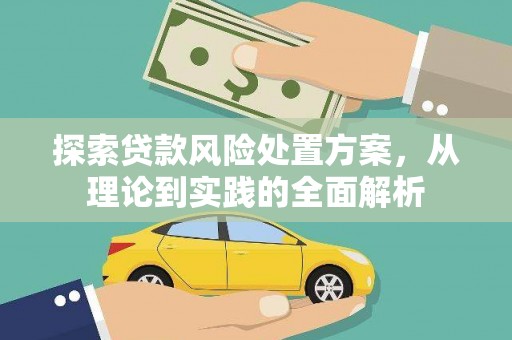星子探索贷款风险处置方案，从理论到实践的全面解析