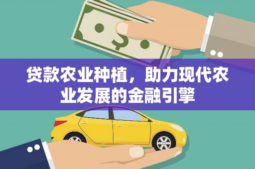 星子贷款农业种植，助力现代农业发展的金融引擎