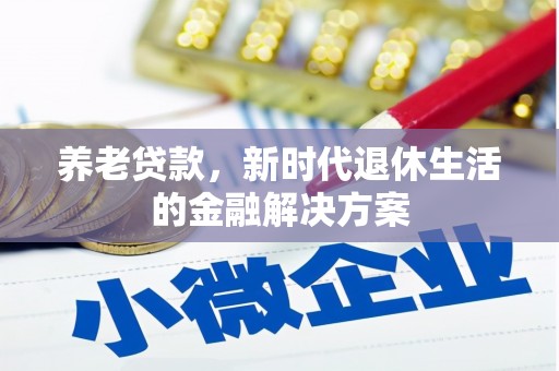 星子养老贷款，新时代退休生活的金融解决方案