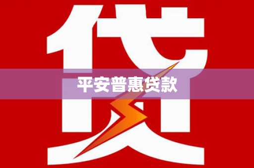 星子平安普惠贷款