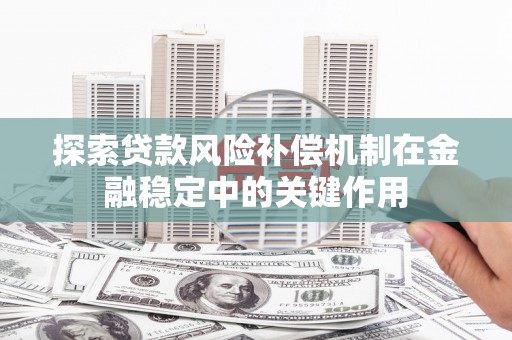 星子探索贷款风险补偿机制在金融稳定中的关键作用